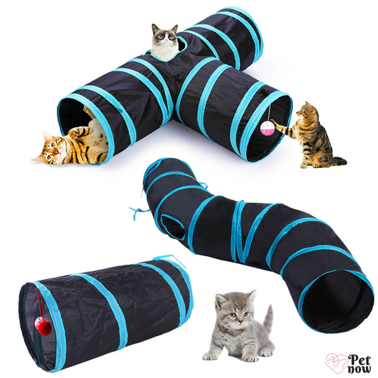 Tubo de jogo do gatinho do túnel do luxuoso do gato dobrável para grandes  gatos cães coelhinhos do divertimento brinquedos do gato do furo do peep  brinquedos do animal de estimação 