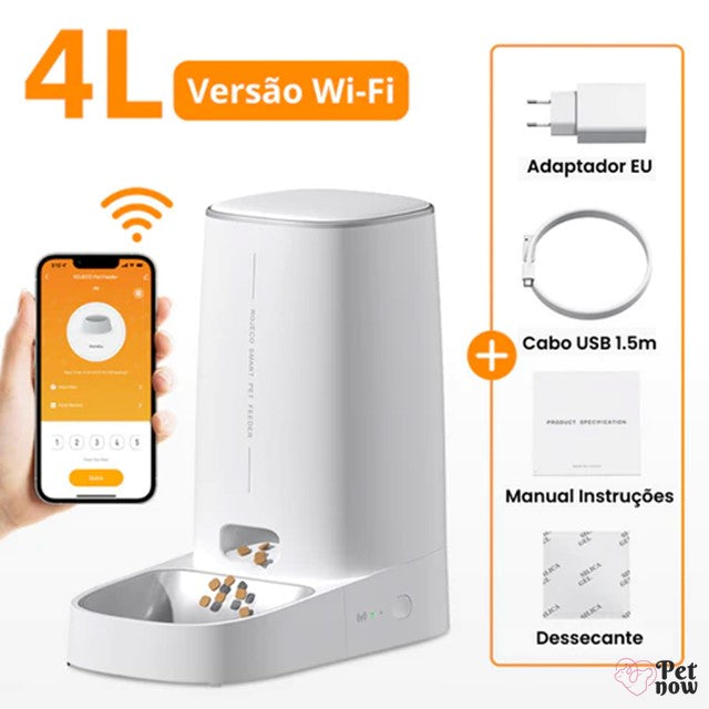 Alimentador Automático Wi-Fi para Pets ROJECO®