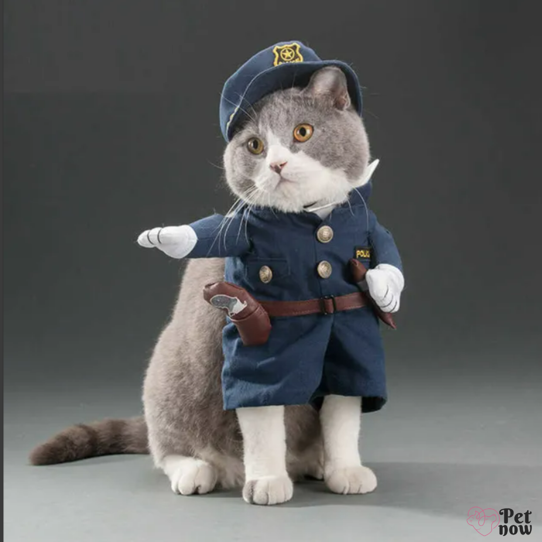 Fantasia policial para cães e gatos