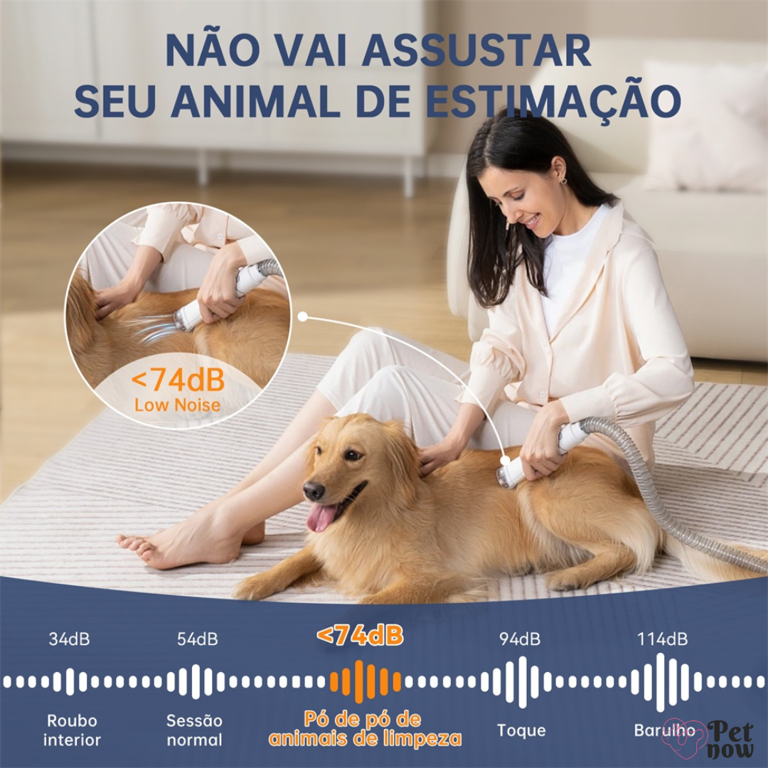 Máquina NP3 Pro 5 em 1 para animais de estimação: aspirador, aparador e cuidados totalmente integrados