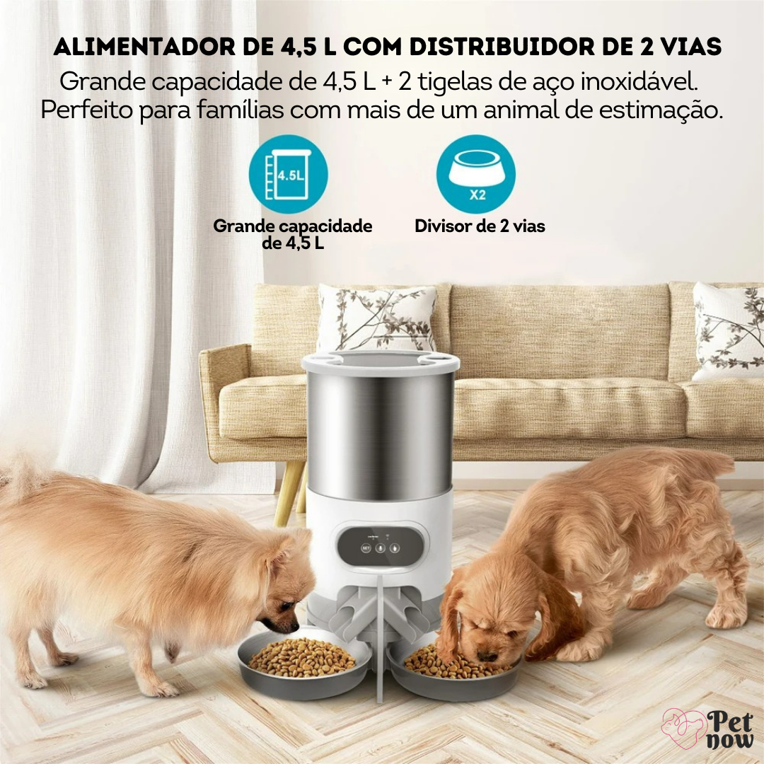 Comedouro Inteligente para Pets Smart App Tuya - Controle por Wi-Fi ou Botão