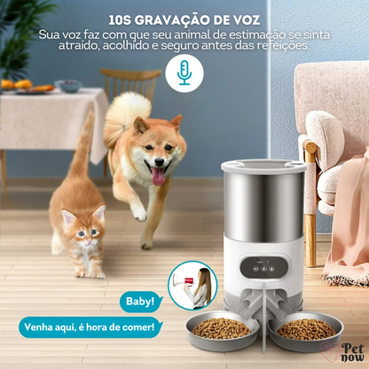 Comedouro Inteligente para Pets Smart App Tuya - Controle por Wi-Fi ou Botão