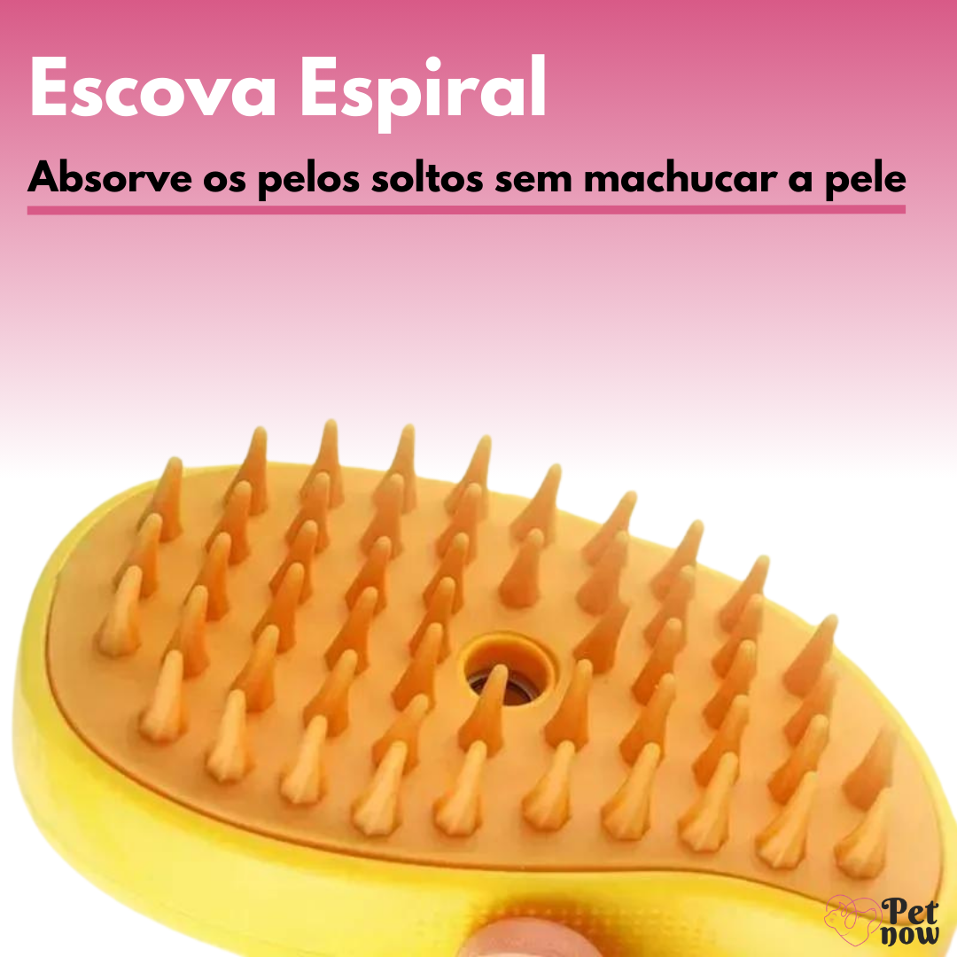 Escova Massageadora a Vapor para Pets