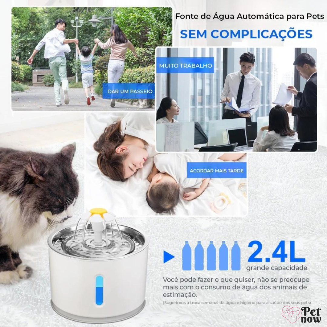 Fonte Inteligente para Pets com Sensor de Movimento e LED - 2.4L Modelo NP04