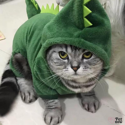 Fantasia de Inverno de Dinossauro para Cães e Gatos