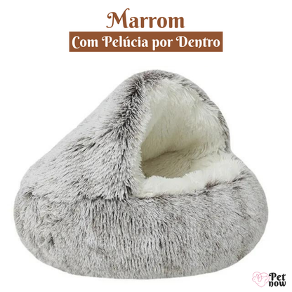 Cama Redonda de Pelúcia para Pets