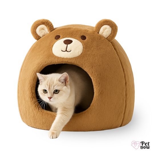 Cama Ursinho para Pets - Ninho Quentinho e Aconchegante para Inverno