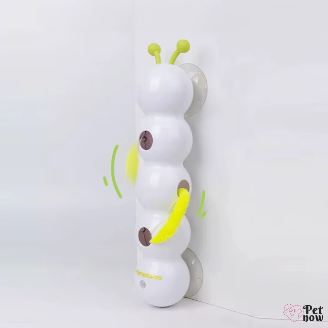 Brinquedo Interativo Lagarta para Gatos com Sensor de Movimento USB