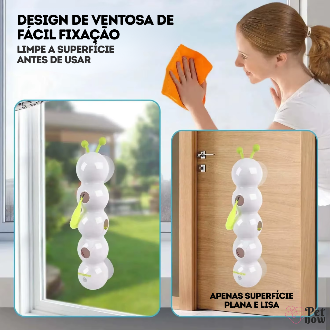 Brinquedo Interativo Lagarta para Gatos com Sensor de Movimento USB