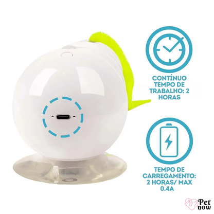 Brinquedo Interativo Lagarta para Gatos com Sensor de Movimento USB