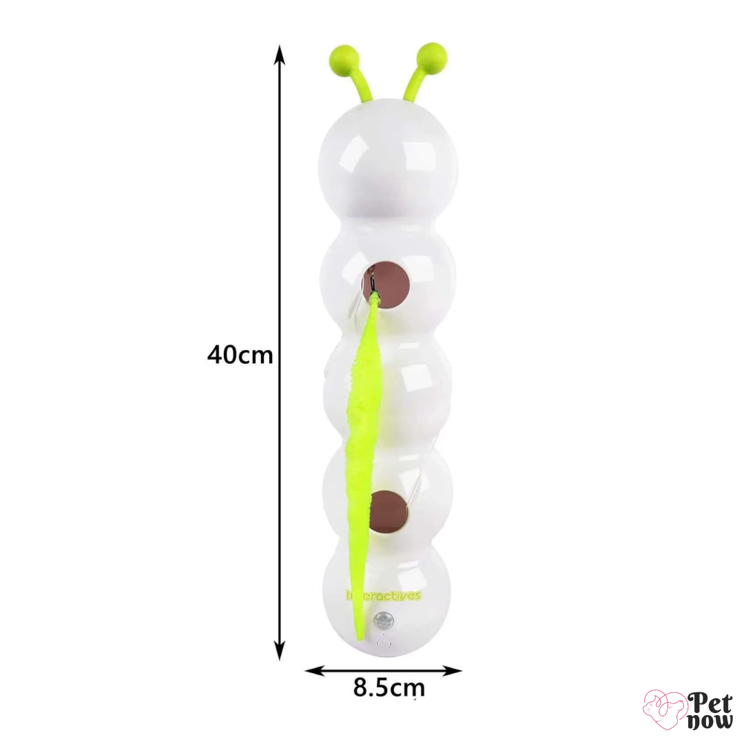 Brinquedo Interativo Lagarta para Gatos com Sensor de Movimento USB
