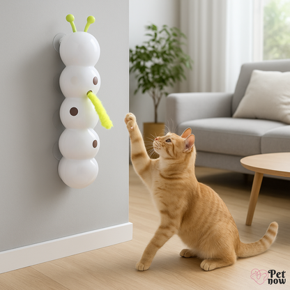 Brinquedo Interativo Lagarta para Gatos com Sensor de Movimento USB