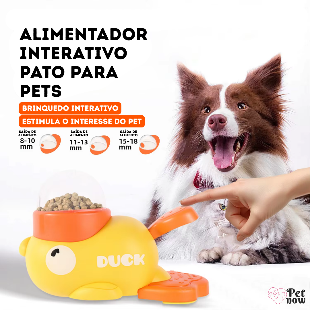 Alimentador Interativo Pato para Pets