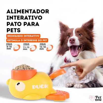 Alimentador Interativo Pato para Pets