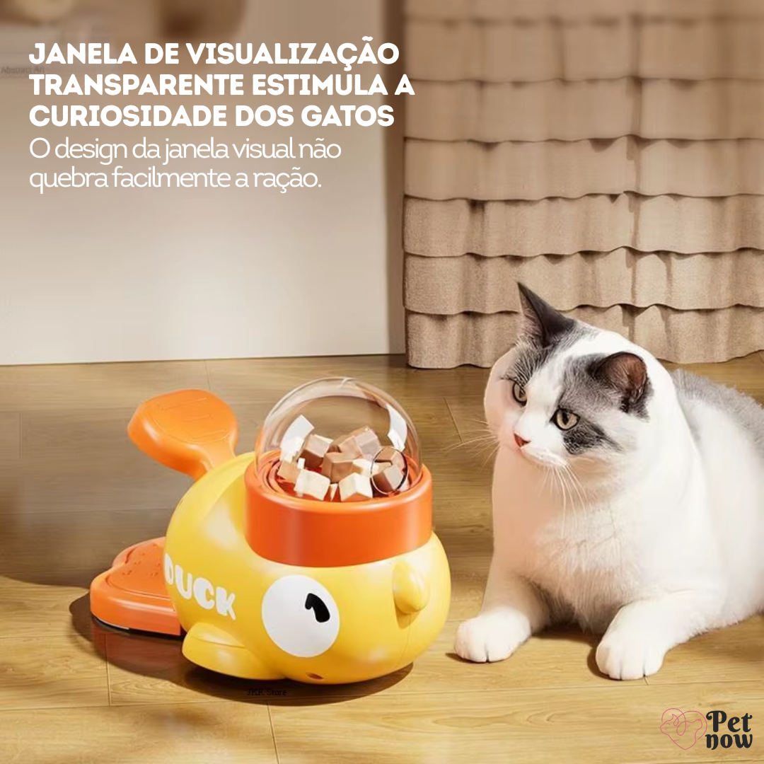 Alimentador Interativo Pato para Pets