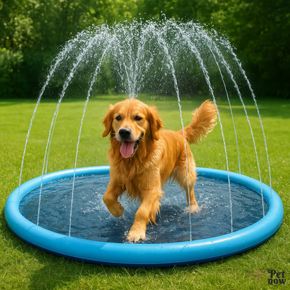 Tapete Pulverizador de Água Refrescante Para Cães