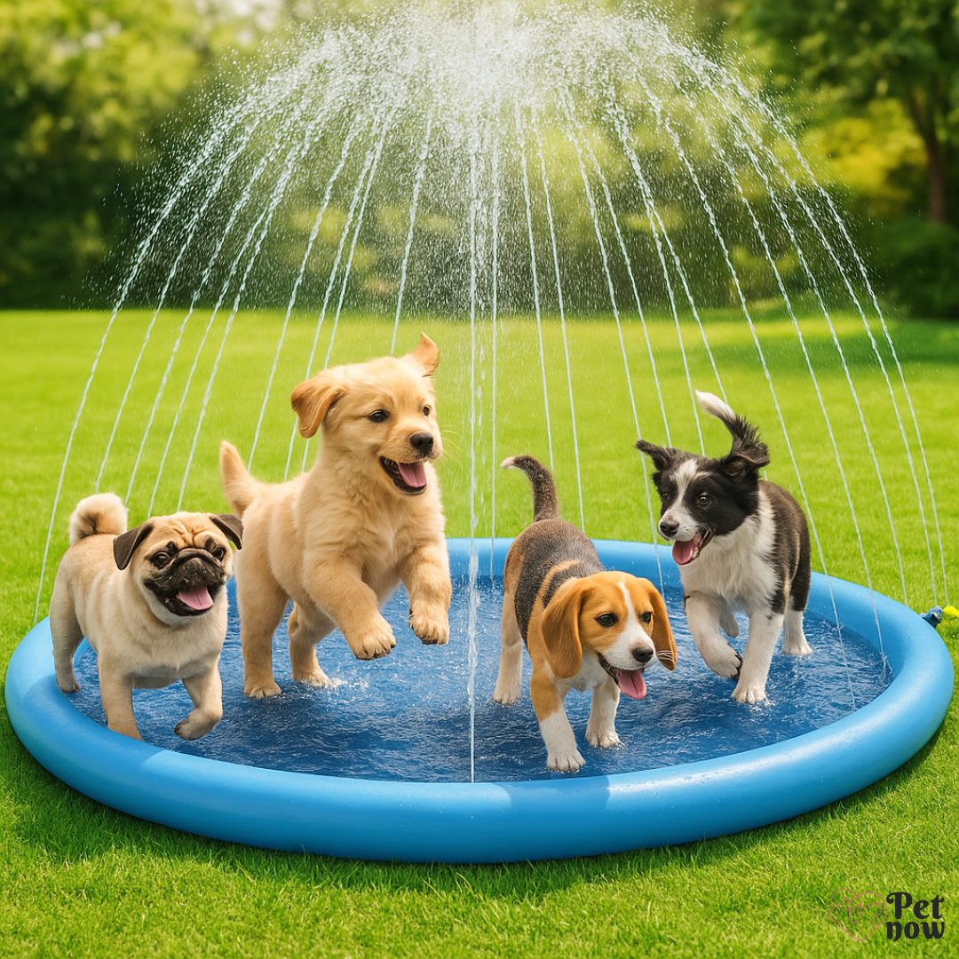 Tapete Pulverizador de Água Refrescante Para Cães