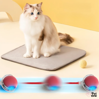 Bolinha De Rolamento Automática Com Cauda Falsa Para Gatos