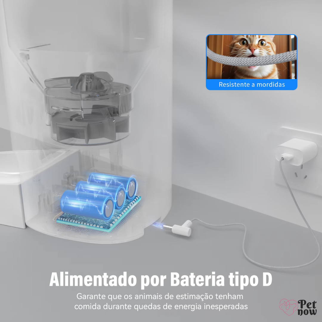 Alimentador Automático Inteligente 4L com Câmera Newpet