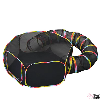 Túnel Portátil com Barraca para Gatos
