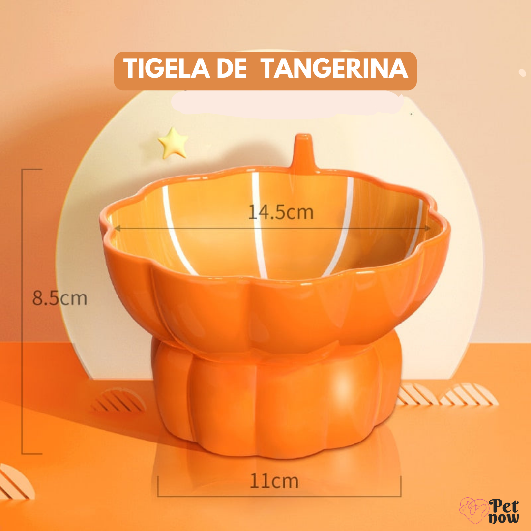 Comedouro de Cerâmica para Gatos em Formato de Fruta - Encante seu Pet com Estilo e Praticidade