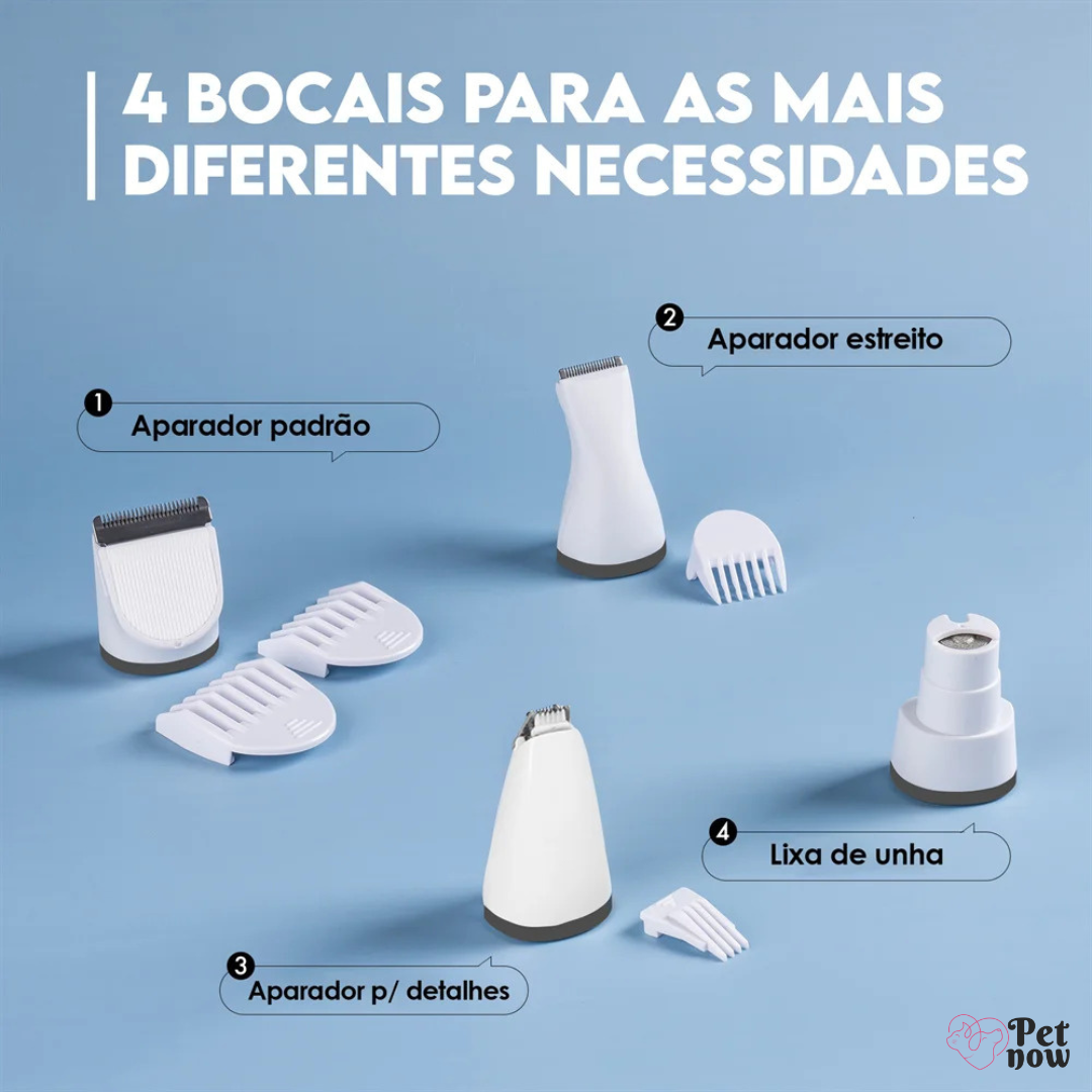 Máquina de Tosa Profissional NewPet - Aparador Profissional e Cortador de Unhas para Cães e Gatos