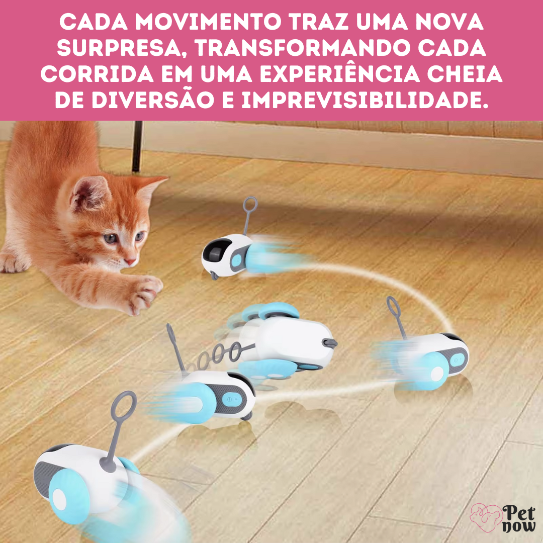 Carrinho Inteligente de Caça para Gatos - Controle Remoto Gravitacional