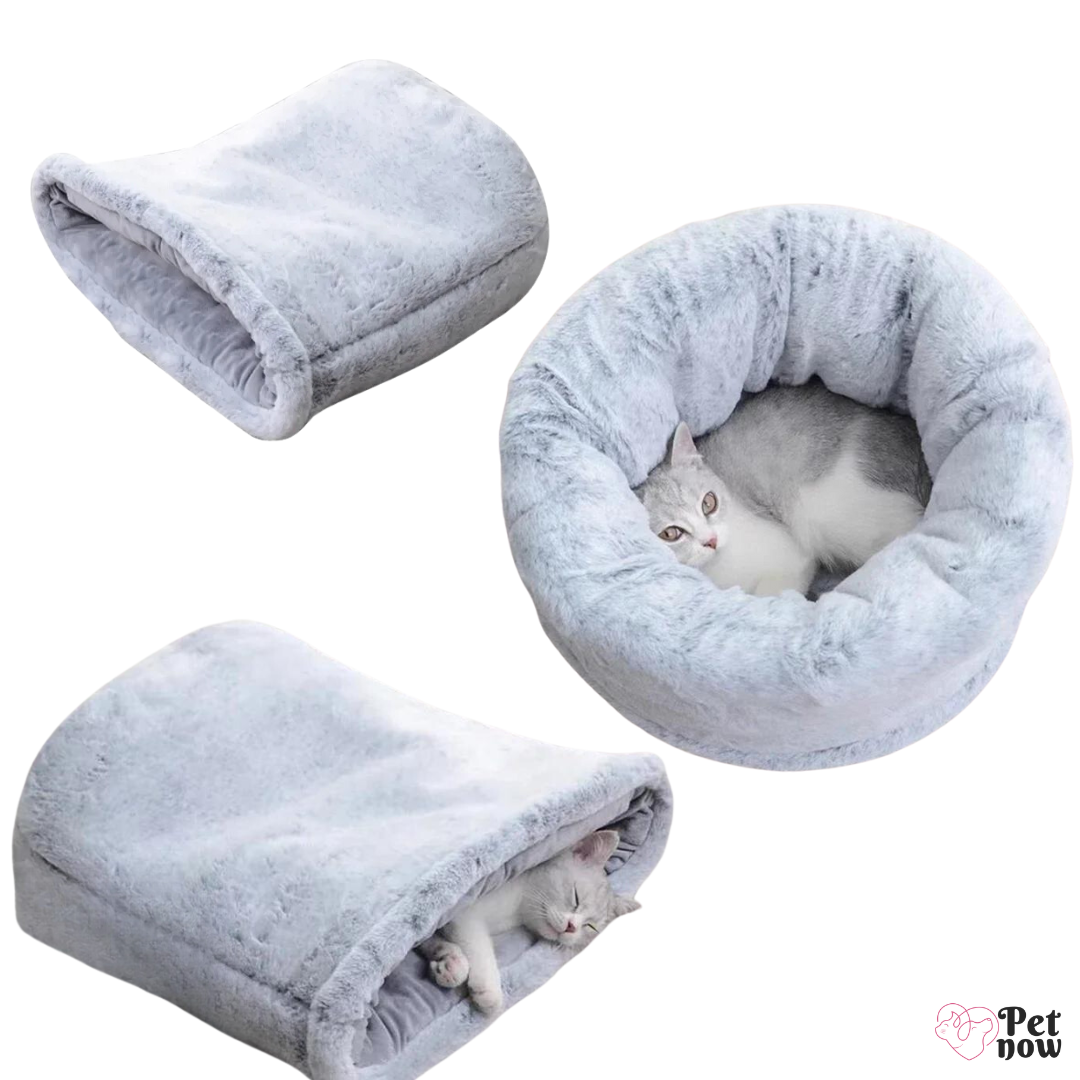 Cama Tipo Saquinho de Dormir para Pets - Conforto e Aconchego para Todas as Estações