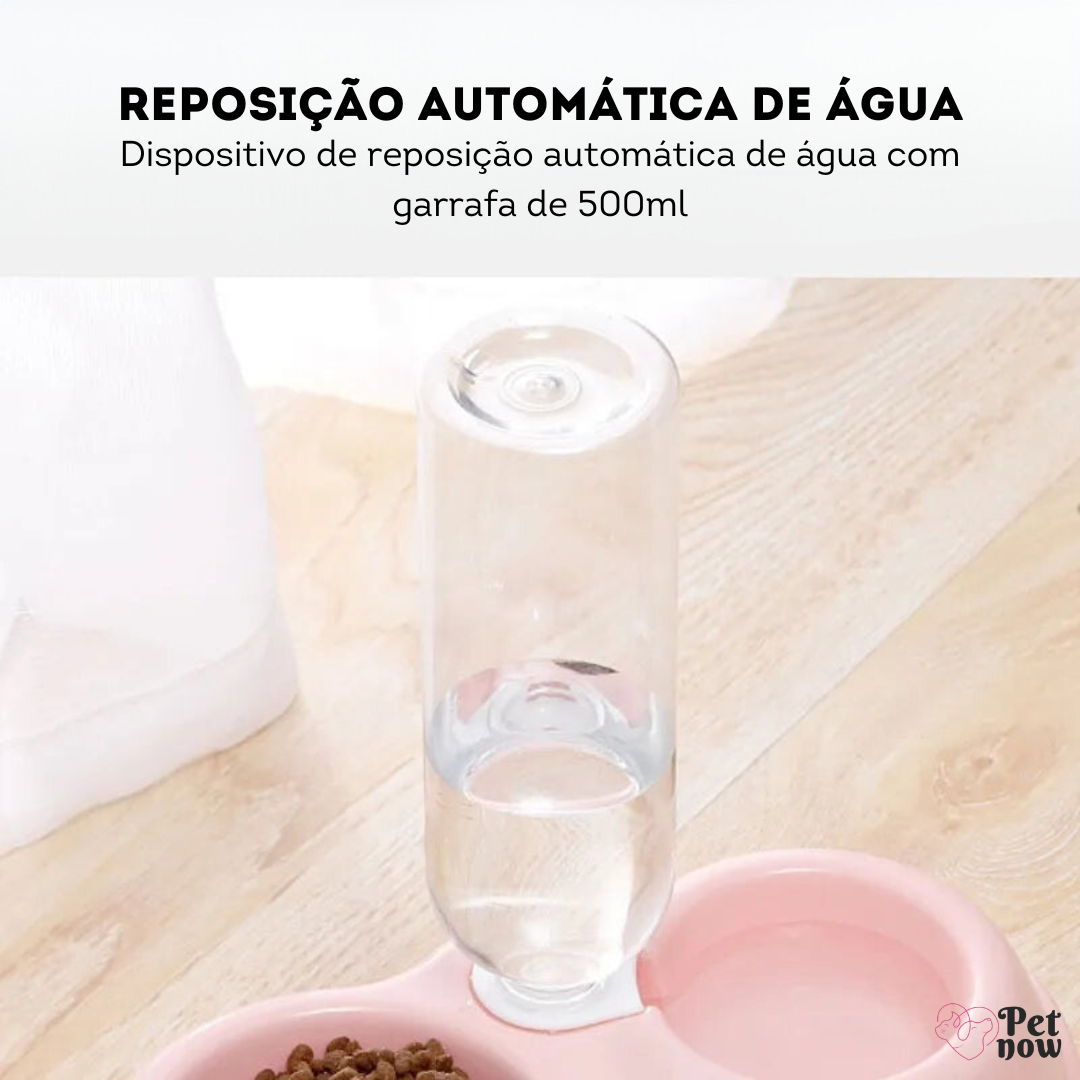 Comedouro e Bebedouro Tigela Dupla para Cães e Gatos