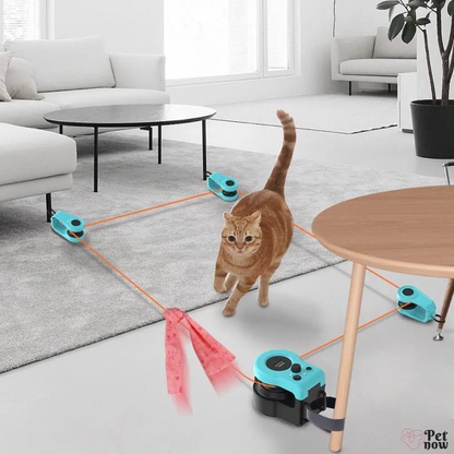 Brinquedo Interativo Movimento de Exercício para Gatos com Controle Remoto