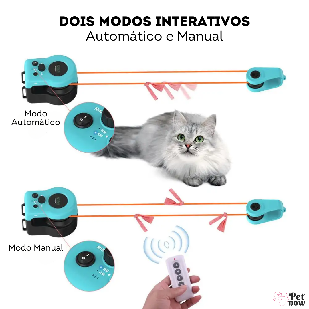 Brinquedo Interativo Movimento de Exercício para Gatos com Controle Remoto